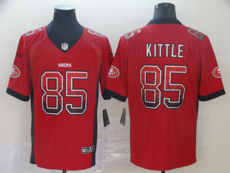 Men San Francisco 49ers 85 Kittle Red Nike Drift Fashion Limited NFL Jersey